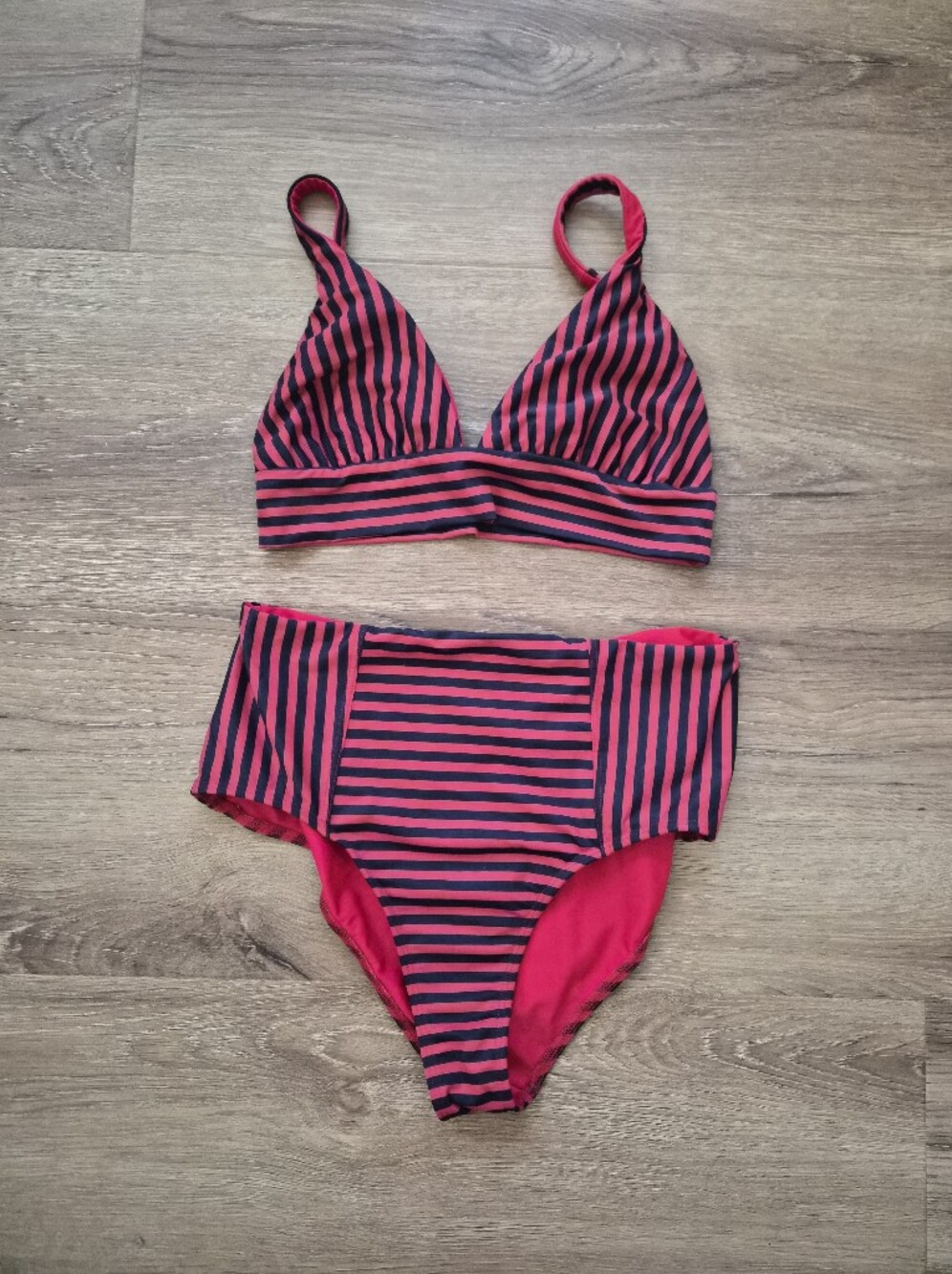 RARE Color Xirena Swim Nessa Serena Striped Two-Piece Bikini Medium